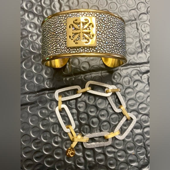 Rustic Cuff Mixed Metal Bracelet Bundle - Picture 1 of 6